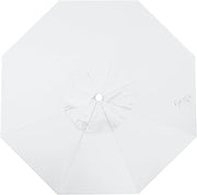 California Umbrella Replacement Canopy Cover in White Olefin Umbrella, 9' Round