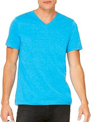 BELLA+CANVAS Bella + Canvas Unisex Jersey Short-Sleeve V-Neck T-Shirt S NEON BLUE