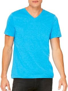 BELLA+CANVAS Bella + Canvas Unisex Jersey Short-Sleeve V-Neck T-Shirt 2XL NEON BLUE