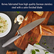 J.A International Modernist 13-pc Knife Block Set by HENCKELS – 13-pc, Stainless steel, Black, Pack of 13, Model 17500-000
