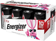 Energizer MAX C Batteries, Premium Alkaline C Cell Batteries (8 Battery Count)