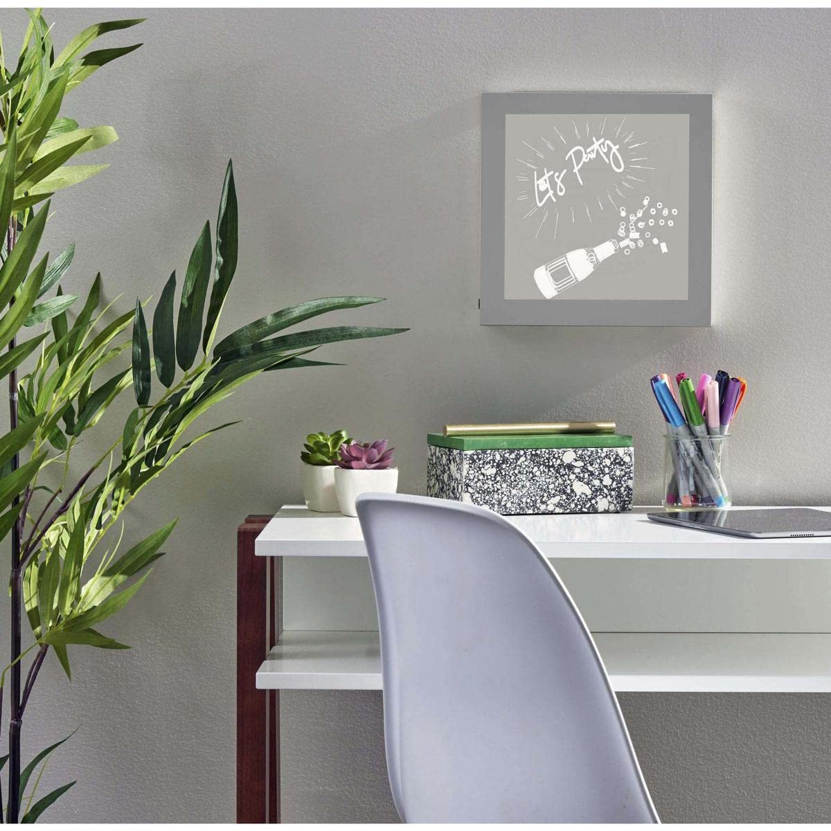 Simplee Lets Party Video Light Box by Adesso – Plastic, Silver, Model SL3725-22