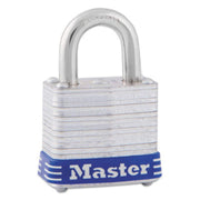 1-1/8" No. 7 Laminated Padlock by Master Lock – 1, Steel Body||steel Shackle,Laminated Steel