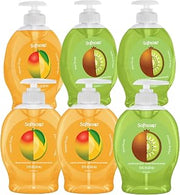 Softsoap Liquid Hand Soap with Pump, Limited Edition Summer Scents, Mango & Kiwi, 7.5 Fl Oz, 6 Pack