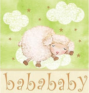 Creative Converting Baby Shower Ba Ba Baby Border Print Plastic Table Cover, 54 by 108-Inch