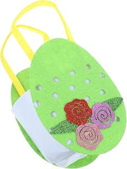 SHINEOFI Easter Non Woven Gift Bags for Green Portable Tote | Easy to Carry, Rational Capacity, Versatile Use for Easter Party Packaging Candies, Cookies, Other Items