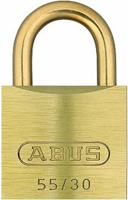 ABUS 55MB/30 C KD 1.25-Inch All Weataher Solid Brass Keyed Different Padlock with Brass Shackle