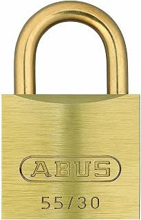 ABUS 55MB/30 C KD 1.25-Inch All Weataher Solid Brass Keyed Different Padlock with Brass Shackle