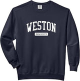 Weston Massachusetts MA Vintage Athletic Sports Design Comfort Colors Adult Sweatshirt