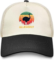 Allegedly Emu Hat Trucker Hat Women Baseball Hat Funny Birthday Gifts