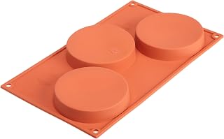 Silikomart SF042 SiliconFLEX 3 Compartment Sponge Base Silicone Baking Mold