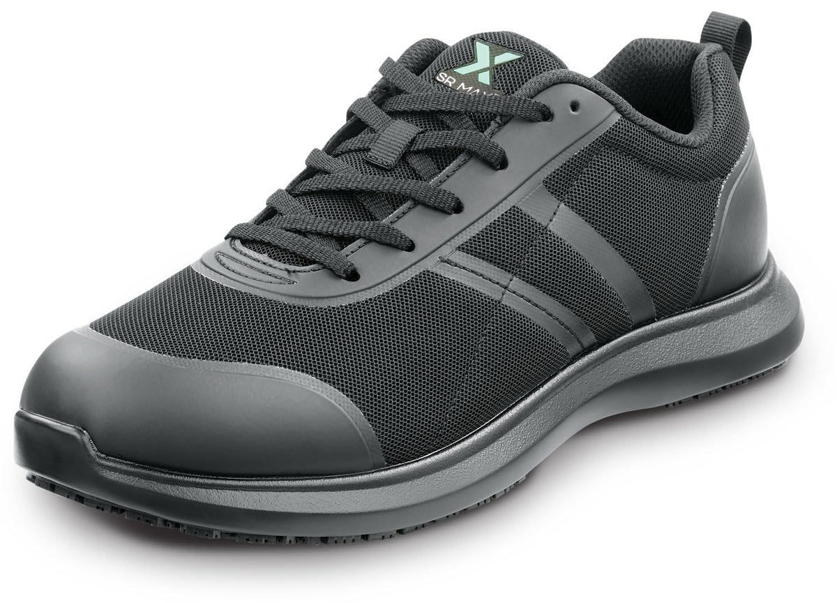 Mens Black Aiken MaxTrax Soft Toe SRO Athletic 14.0 EW by SR Max – 14 X-Wide, Black