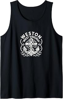 Weston West Virginia Cute Anchor Nautical Boating Tank Top