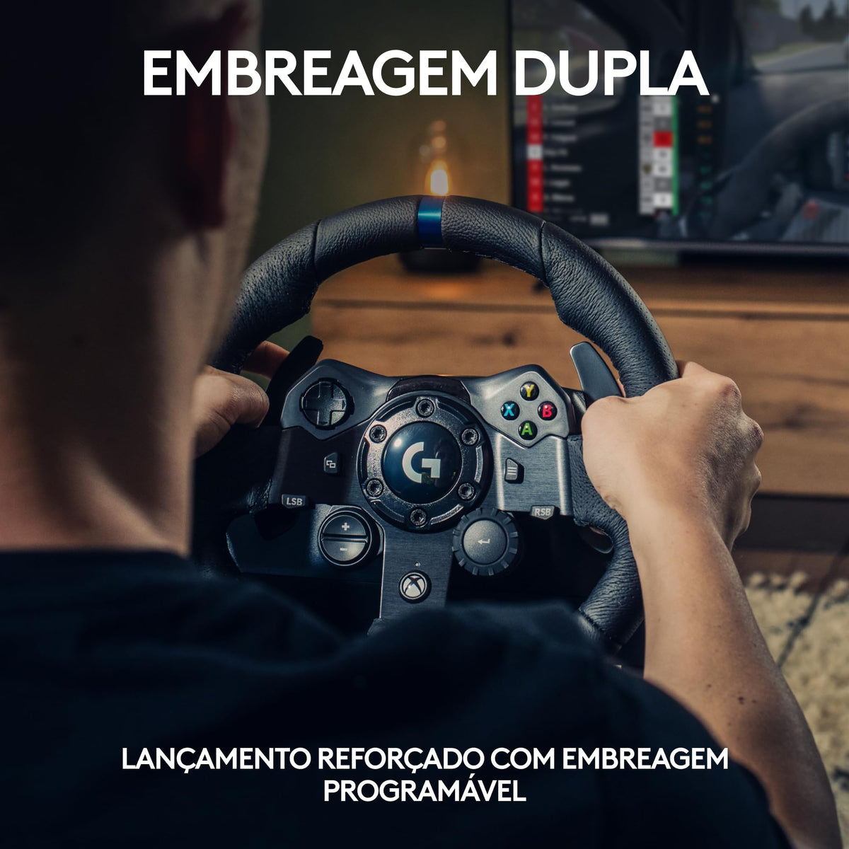 COMOBELIEF Volante G923 para Xbox Series X|S by Logitech – Black, Model 941-000157