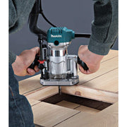 1-1/4 HP* Compact Router Kit by Makita – One Size, Aluminum, Factory, Model RT0701CX3