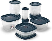 Rubbermaid EasyFindLids Food Storage Containers in Special-Edition Insignia Blue, 42 Piece