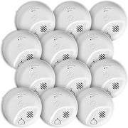First Alert SMICO100 Battery-Operated Combination Smoke & Carbon Monoxide Alarm, 12-Pack