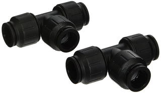 Tee, 3/4" CTS, Black (Pack of 2) by John Guest – Copper,Lead,Pex,Cpvc, Copper,Pack Of, Pack of 2, Model PEI0228E
