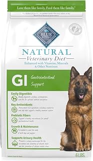 Blue Buffalo Natural Veterinary Diet GI Support Chicken Dry Dog Food, 6 lb