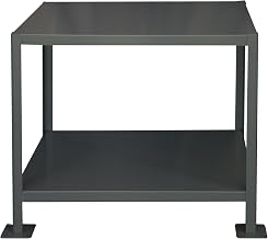 Durham Steel Medium Duty Machine Table, MT183630-2K295, 2 Shelves, 2000 lbs Capacity, 36" Length x 18" Width x 30" Height