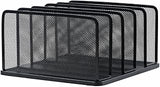 Lorell LLR95282 5-Tier File Organizer Black - Steel Mesh