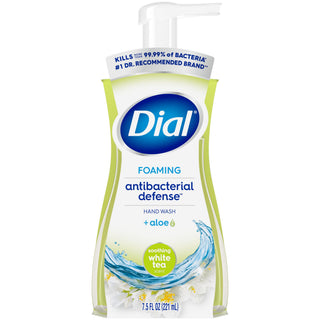 Antibacterial Foaming Hand Wash by Dial – 7.5 Fl Oz (Pack of 1), White, Model U-BB-1993