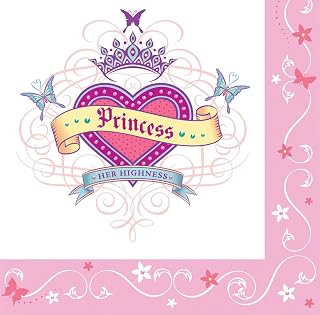 Creative Converting Her Highness 3-Ply Lunch Napkins 16 Per Pack