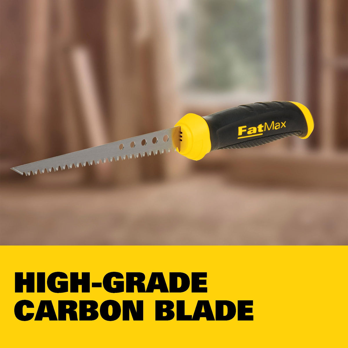 STANLEY 1-Pack / Industrial / Black, Yellow Handsaws