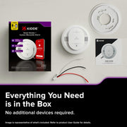 Hardwired Kidde App Enabled Smart Smoke and Carbon Monoxide Detector – 5 Inches, Plastic, White, Model 30CUAR-W