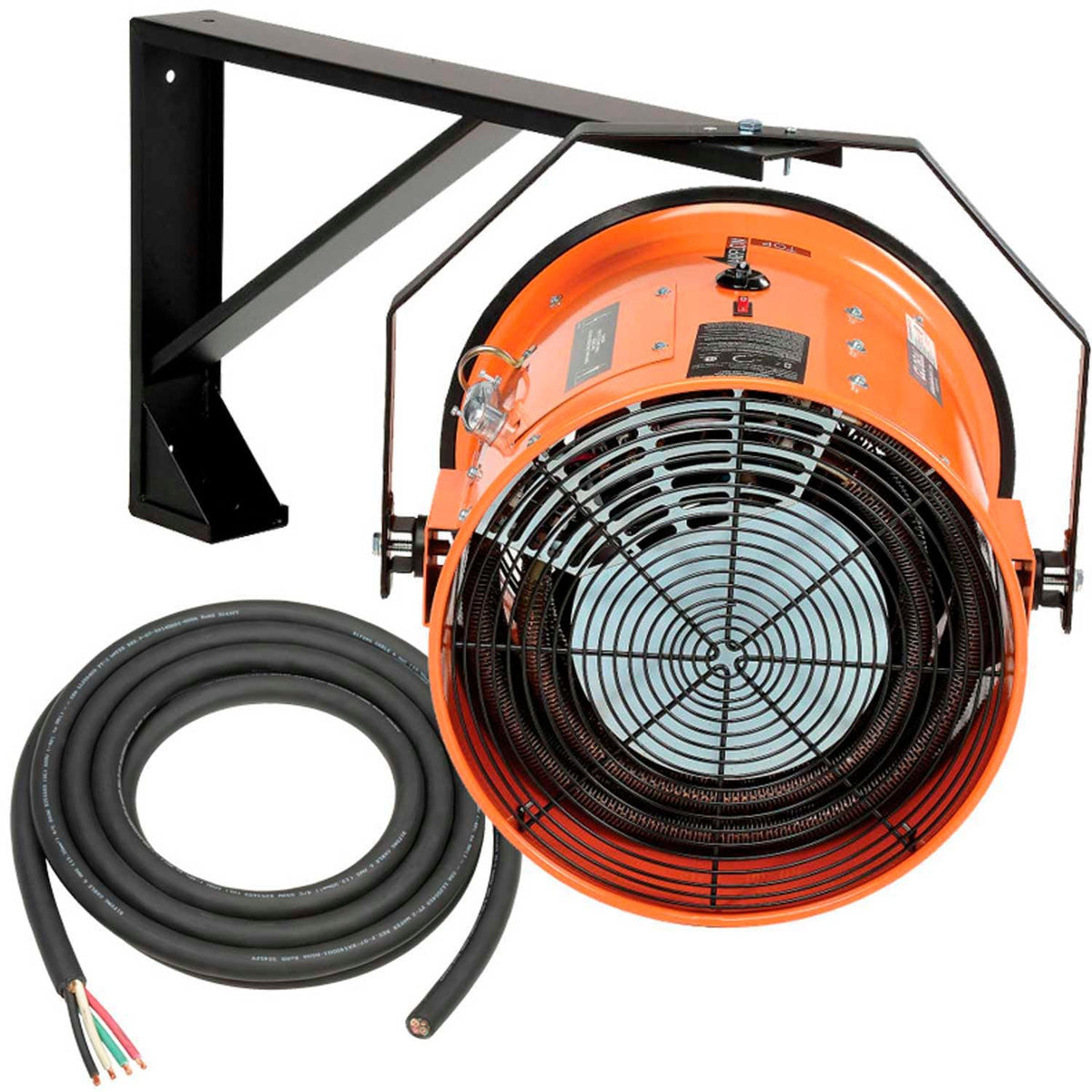 Electric Wall Mount Salamander Heater by Global Industrial – Steel, Orange, Model 653568