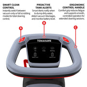 Electric Floor Scrubber with 16" Power Mop Brushes by by Tomahawk Power – 46.1" x 18.5" x 17.1", Model TMOP40e-PRO