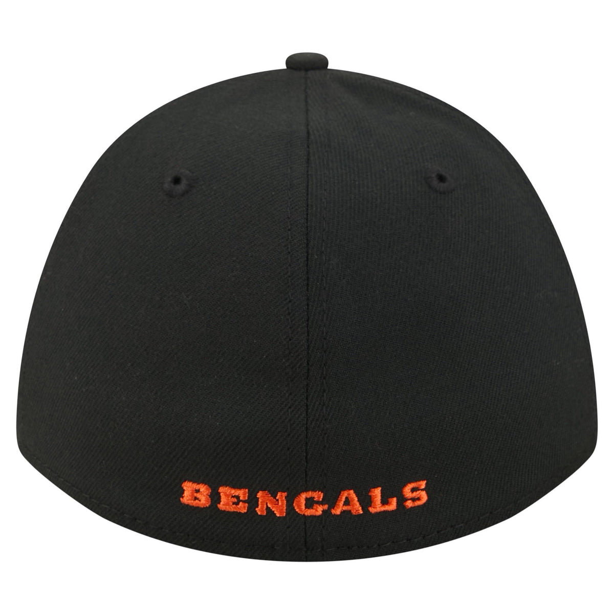 Men's Black Cincinnati Bengals 39THIRTY M-Crown A-Frame Stretch Hat by New Era – Medium-Large, 97% Polyester/3% Spandex, Black, Model Nfl Team Collection A-frame 3930 Mc
