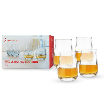 13.25 oz Single Barrel Bourbon (set of 4) by Spiegelau – 380 milliliters, Clear, Pack of 2, Model 4460176