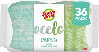 Scotch-Brite ocelo Non-Scratch Scrub Sponge, Assorted Designs, 36 Sponges