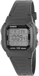 NEW Casio W800H-1AV Men's 100M Snooze Alarm Chronograph Digital Watch