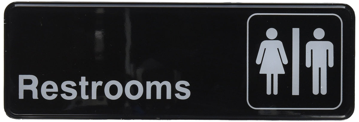 Medium, Black/White by Winco – 1 Count (Pack of 1), Plastic, Black/White, Model SGN-313