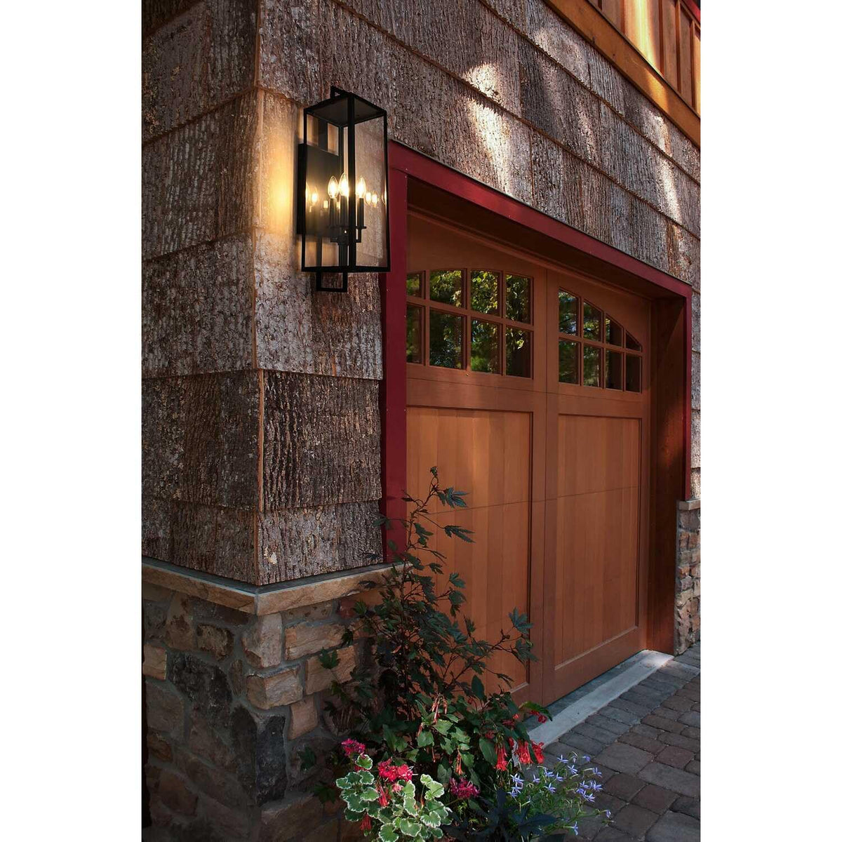 Jairo Four Light Outdoor Wall Sconce Black by Lighting Design – Iron, Black, Model OD809W26BK
