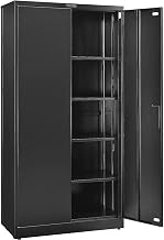 Global Industrial EZ Assemble Steel Storage Cabinet with Locking Flush