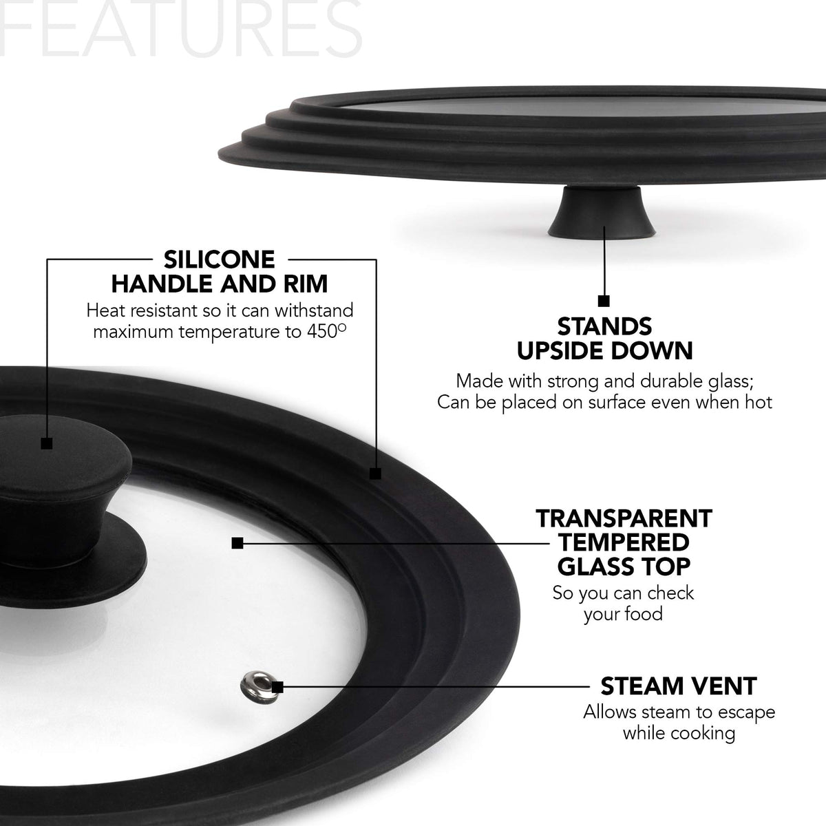 Modern Innovations Black / Black 2 Count / Pans,Can Lids