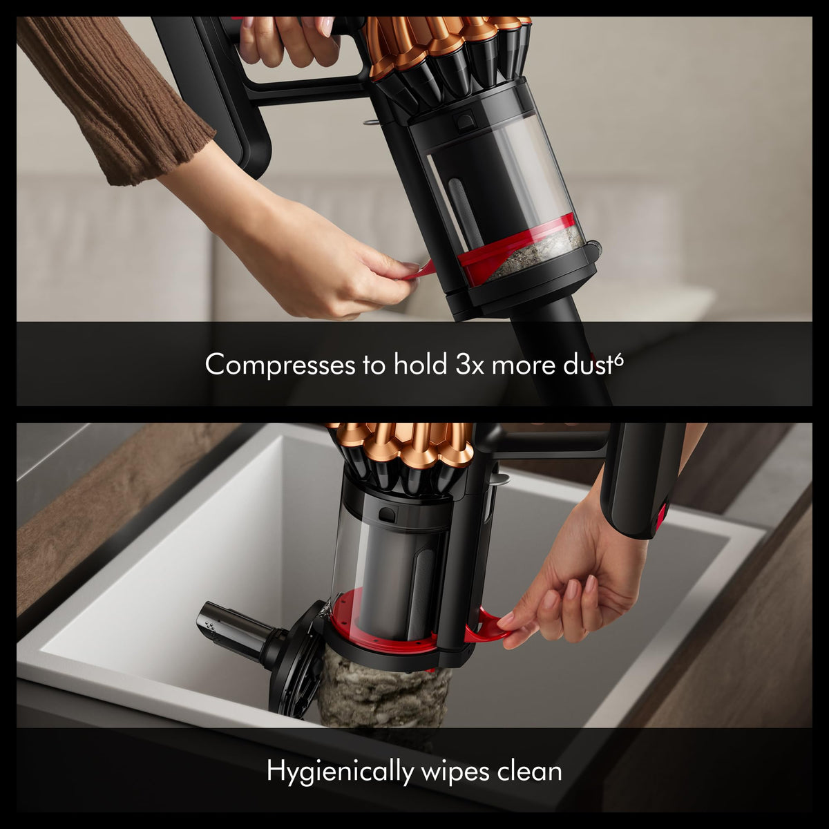 V16 Piston Animal Cordless Vacuum by Dyson – 0.3 gallons, Matched Black Body / Bright Copper Manifold, Model 640975-01