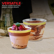 Stock Your Home 100 Count / Gold Rim / Fine Cups