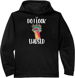 Emu Bird - Do I Look Emused Funny Cute Performance Hoodie