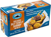 Oceanway Seafood Butterfly Breaded Shrimp - 26/30 Count, 3 Pound - 4 per case.