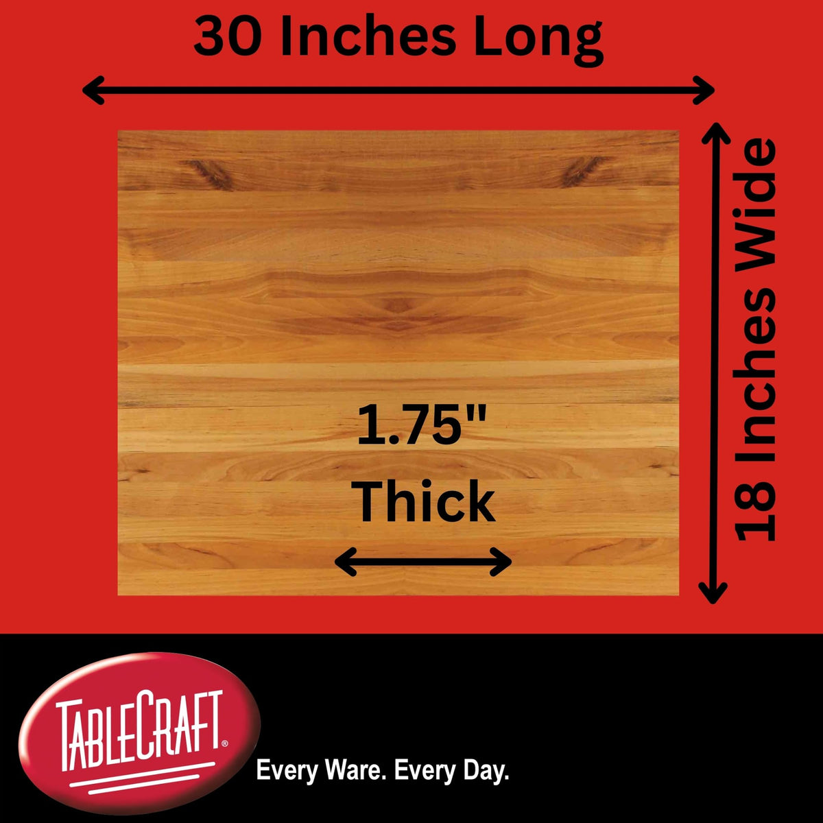 Tablecraft 30"L x 18"W / Brown / 1 Cutting Boards