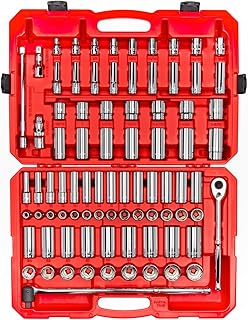 TEKTON 1/2 Inch Drive 6-Point Socket Ratchet Set, 83-Piece | SKT25302