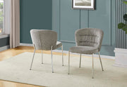 Best Quality Furniture Gray / Silver / 19" Side Chair / Modern, Chic, Transitional, Contemporary Chairs