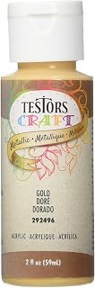 Rust-Oleum TESTOR 292496A 2 oz Gold Metric Acrylic Paint