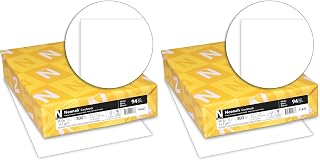 Neenah Index Cardstock, 8.5" x 11", 90 lb./163 gsm, White, Lightweight, 94 Brightness - EXTRA SHEETS, MORE VALUE! (91437), 300 Sheets (Pack of 2)