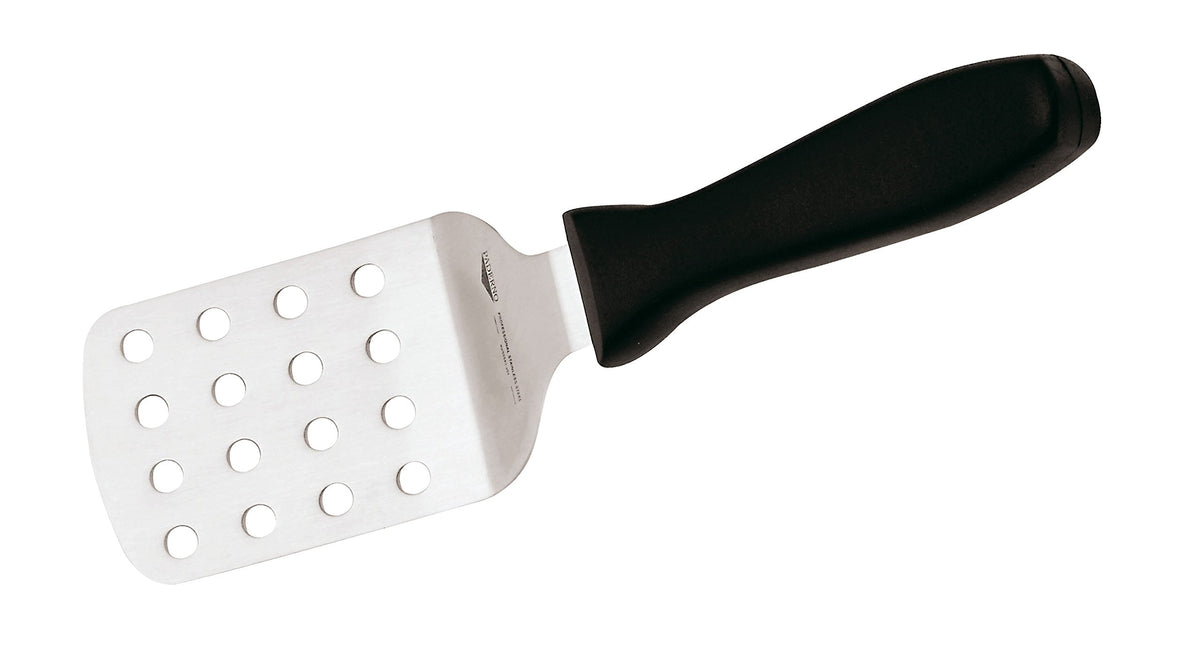 Spatula Angled with Holes Wendeheber-Measures 26 CM Length by PADERNO – Medium, Stainless Steel, Silver, Model 18510-07
