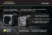 HitchMount Reverse Light Kit compatible with Chevrolet Silverado 1500 2019 by Diode Dynamics – C1R + Brake, Black, Model DD7646